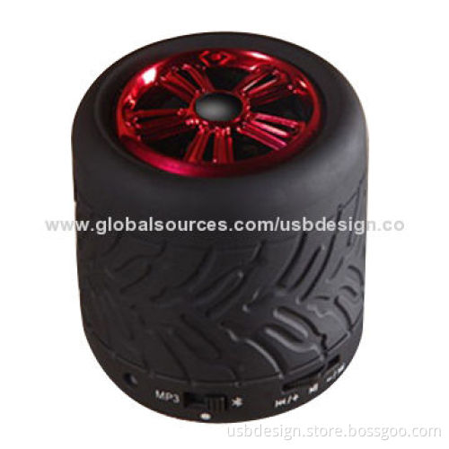 Active Music Player Stylish Bluetooth Stereo Car Tire Speaker, 5V Input VoltageNew